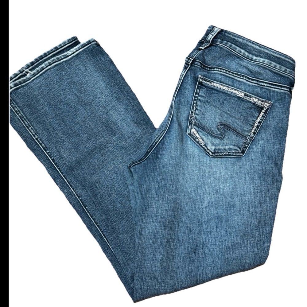 Silver Jeans Co Women’s Elyse Slim Boot Cut Fit Low Rise Light Wash Size 29 Y2K